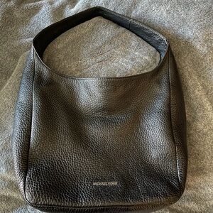Michael Kors Black Pebbled Leather Shoulder Bag
